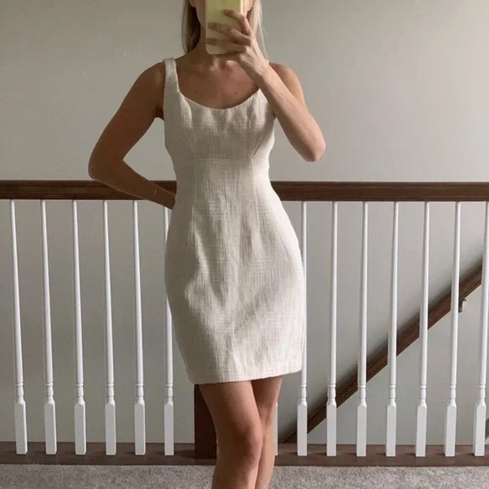 Abercrombie Tweed Mini Dress Sz Large - Picture 3 of 3